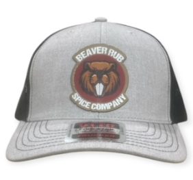 Reddish Logo Beaver Rub Spice Company Logo